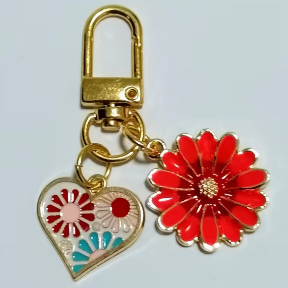 🦋 Floral Keyring / Bag Charm
